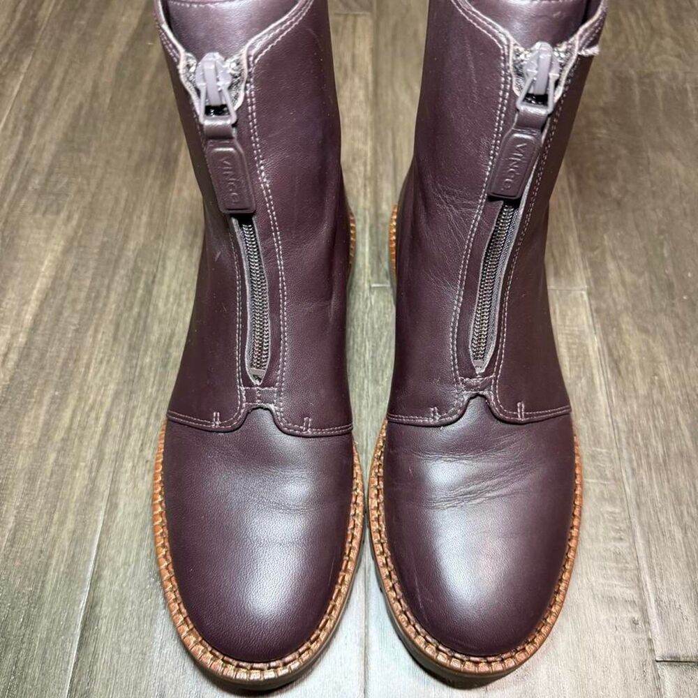 Vince Women's Burgundy and Brown Boots